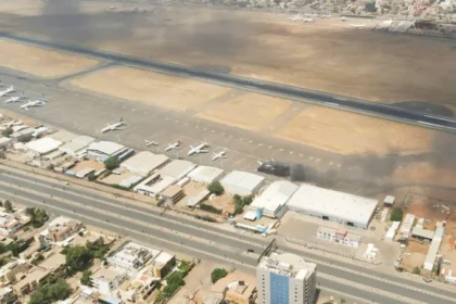 قصف مطار الخرطوم