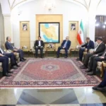 مستشار الأمن القومي العراقي قاسم الأعرجي رفقة وفد أمني رفيع في العاصمة الإيرانية طهران.