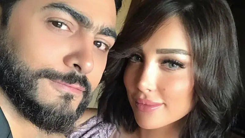 تامر حسني وبسمة بوسيل