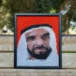 محمد خالد عطية يرسم الشيخ زايد