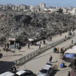 غزة – مكب النفايات – سوق فراس – برنامج الأمم المتحدة الإنمائي – أزمة النفايات – الحرب في غزة – الصحة العامة – إزالة النفايات