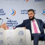 رئيس المرحلة الانتقالية أحمد الشرع في قمة الإعلام العربي بدبي